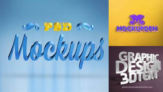 8537+ Free 3d Text Mockup Exclusive Free PSD Mockups