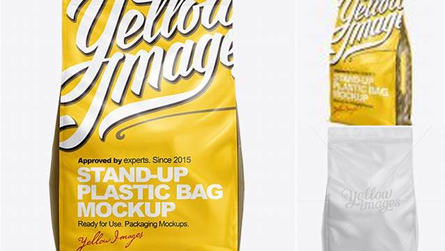 8539+ 46lb Cat Litter Bag Mock-Up Front View Elegant and Versatile PSD Resource