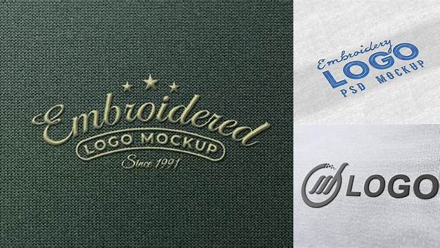 8539+ Embroidered Logo Mockup Digital Download