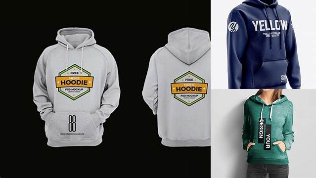 8539+ Men’s Heavy Blend Hoodie PSD Mockup Right Half Side View Free Graphic Mockup PSD