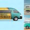 854+ Microbus Mockup Advanced Editable PSD