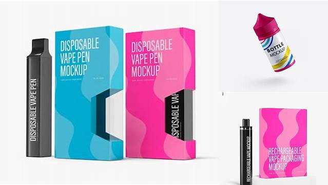 8541+ Vape Packaging Mockup Free For Free Download