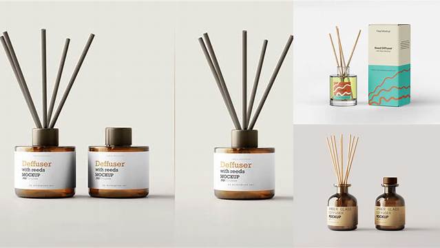 8543+ Reed Diffuser Mockup Free PSD for Free