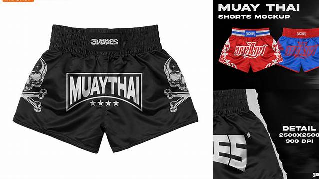 8549+ Muay Thai Shorts Mockup Include TIFF