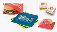 8554+ Burger Paper Mockup Hight Resolution