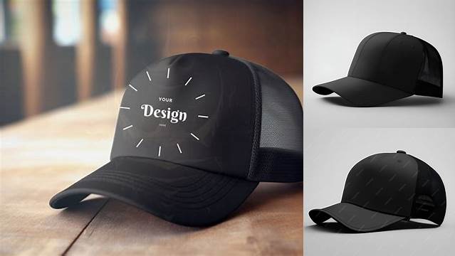 8556+ Black Hat Mockup Photoshop Freebie