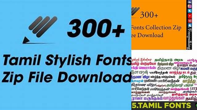 8565+ Tamil Ttf Fonts Zip File Download Professional PSD Resource