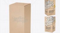 8566+ Kraft Paper Wine Box 70° Angle Premium Free Graphic Resource