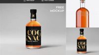 8567+ Oslo Cognac Bottle PSD Mockup Exclusive PSD Design Freebie