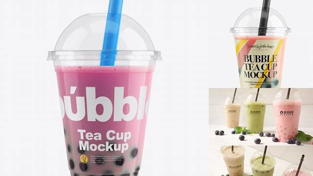 857+ Bubble Tea Mockup Free Download Smart PNG Image