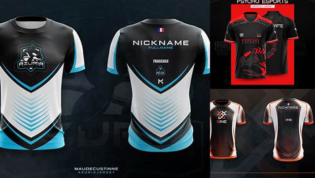 8571+ Jersey Esport Team Mockup Free Graphic Design Resource