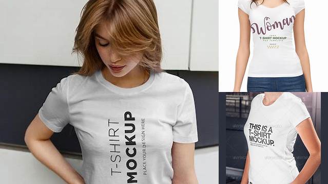 8572+ Ladies T Shirt Mockup Stylish Free PSD