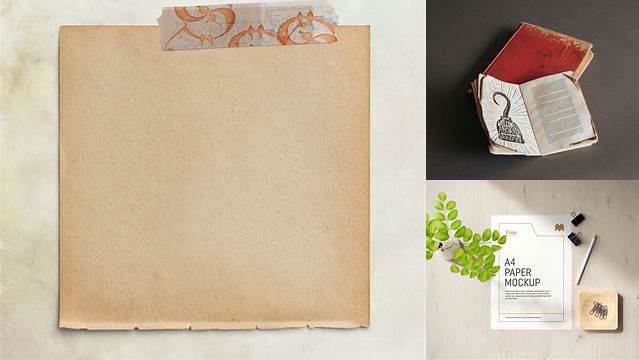 8579+ Old Paper Mockup Free PSD Download