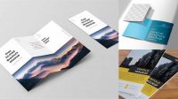 8579+ Opened Brochure PSD Mockup Back View Elegant Photoshop Mockup