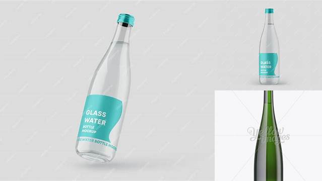 858+ Green Glass Water Bottle PSD Mockup Smart PNG Image