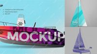 8580+ Mockup Boat Stylish Free PSD