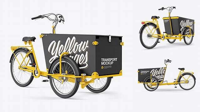 8581+ Cargo Bike Mockup Exclusive Layered PSD Mockup