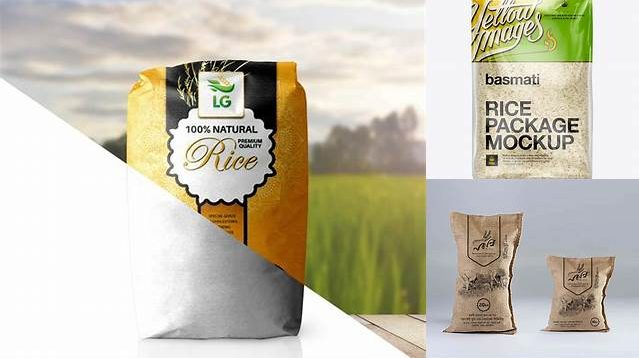 8595+ Bag Of Rice Mockup Download Free PSD