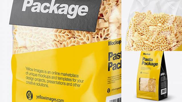 860+ Paper Bag with Spighe Pasta PSD Mockup Half Side View Creative Digital PSD Download