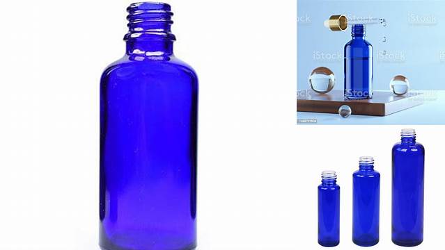 8602+ 50ml Blue Glass ?osmetic Bottle Free Digital Resource for Designers