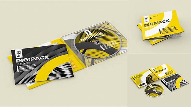 8616+ Digipak Mockup Easy to Use PSD