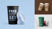 8616+ Matte Paper Coffee Cup PSD Mockup Front View Versatile and Elegant PSD File