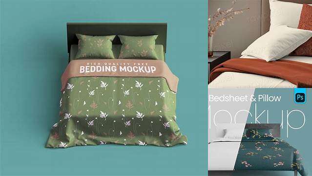 8617+ Bedsheet Mockup PSD Free Download