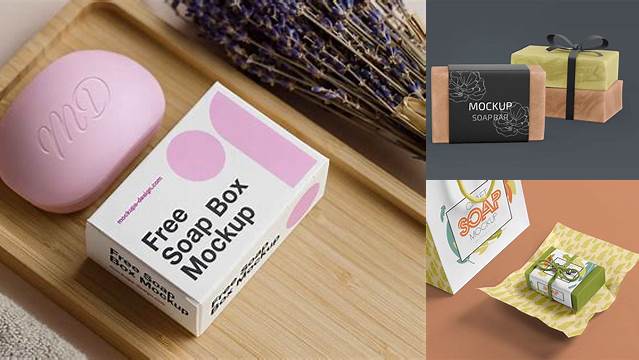 8620+ Orange Soap Bar PSD Mockup Top View Free PSD Mockup Resource