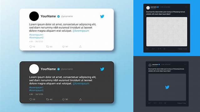 8624+ Twitter Post Mockup Download Free