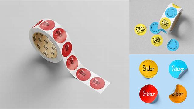 8630+ Round Sticker Mockup Download Free