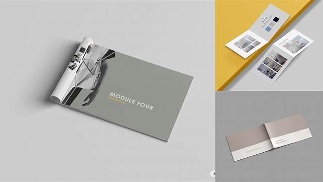 8633+ A4 Landscape Brochure Mockup Free Hight Resolution