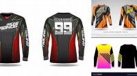 8634+ Motocross Jersey Template Psd Creative Design File