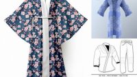 8635+ Mockup Kimono Editable Design File