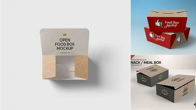 8635+ Paper Food Box Mockup Free Digital Download