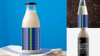 864+ Glossy Plastic Dairy Bottle PSD Mockup Download Premium PSD Resource