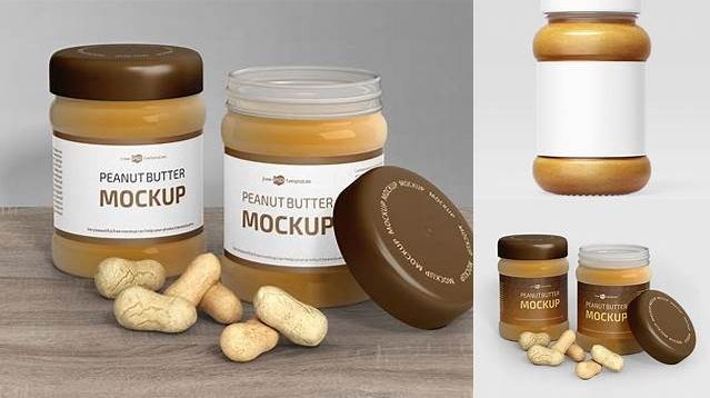 8640+ Peanut Butter Jar PSD Mockup Custom Design Freebie PSD