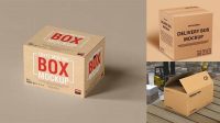 8648+ Delivery Box Mockup Free Creative PSD Resources