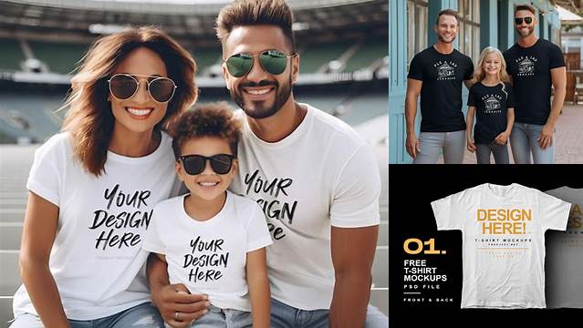 8651+ Family Shirt Mockup Free PSD File Download