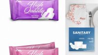 8652+ Sanitary Napkin Mockup High-Quality Editable PSD