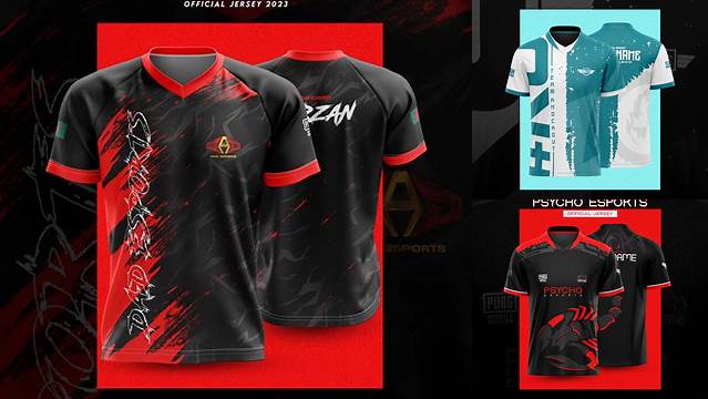 8656+ Mockup Jersey Esports Free Best for Showcase