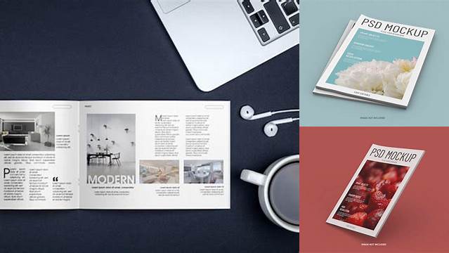 8657+ Magazine Mockup Vk Easy Editable