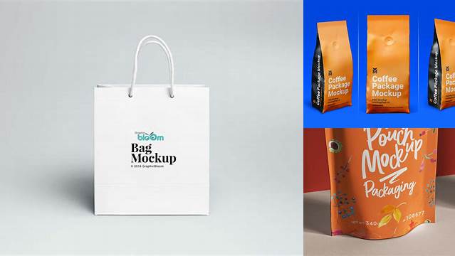 8657+ Stand-Up Bag PSD Mockup Front View Premium Free Graphic Resource