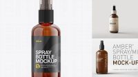 8659+ Amber Spray Bottle Mockup Modern PSD Templates