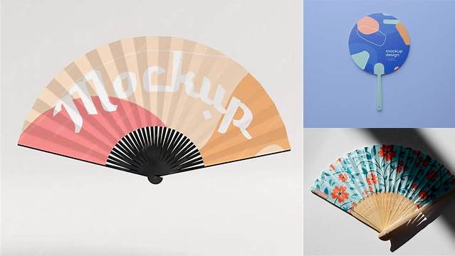 866+ Hand Fan Mockup PSD Download