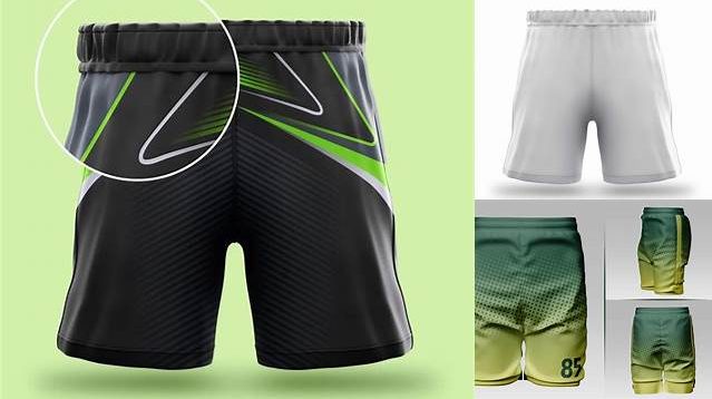 8664+ Men’s Soccer Shorts PSD Mockup Front View Fully Layered Free Photoshop File