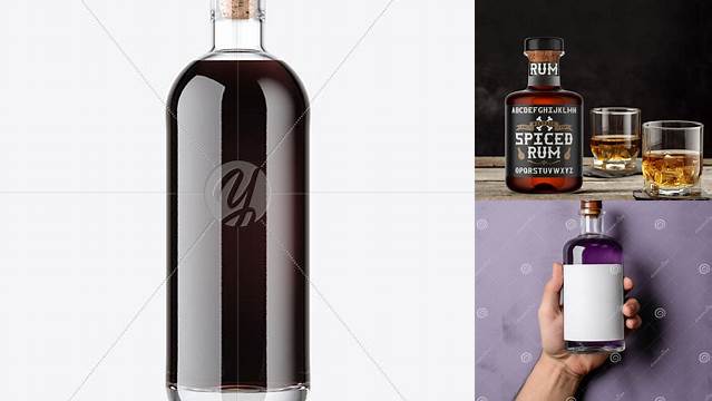 8665+ Rum Bottle Mockup Free Hight Resolution