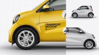 8667+ Smart Fortwo PSD Mockup Side View Download Free