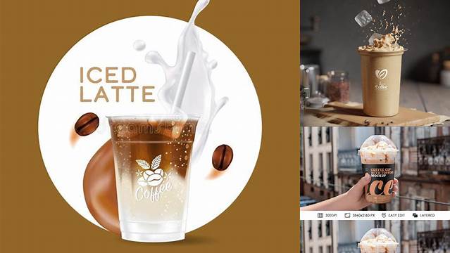 8670+ Ice Coffee Mockup Free PSD Mockup Resource