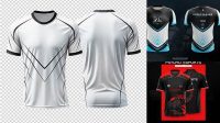 8678+ Esports Jersey Template Professional PSD Mockup