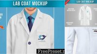 8686+ Lab Coat Mockup Free High-End Layered Mockup Free